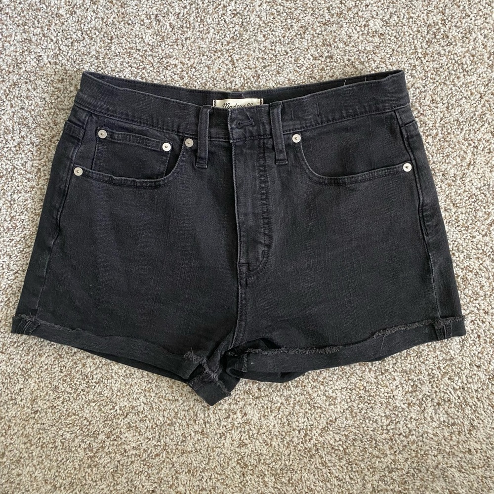 Madewell High-Rise Denim Shorts in Lunar Wash (size 27)